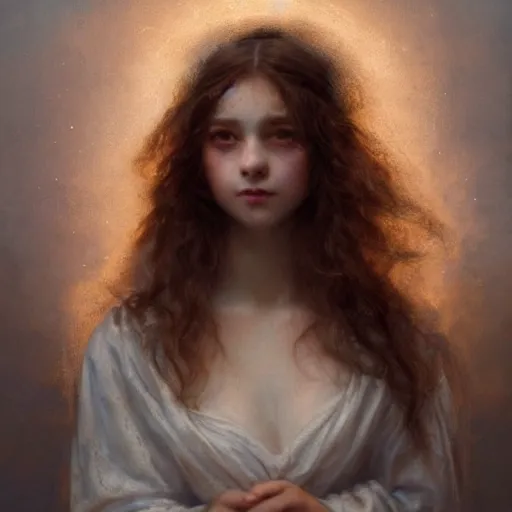 Prompt: a very very beautiful portrait of a girl on fire!!! dressed in white greek burning!!! robes!!! by charles amable lenoir, highly detailed, intricate, sharp focus, award winning art, trending on artstation