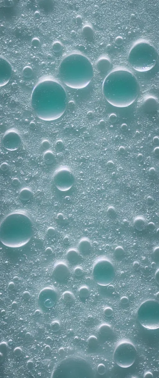 Prompt: 8k macro photograph of seafoam crashing on pure white sand, bubbles and mist