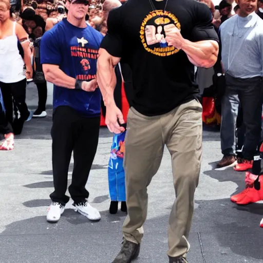 Image similar to john cena being seen by people, you cant see john cena