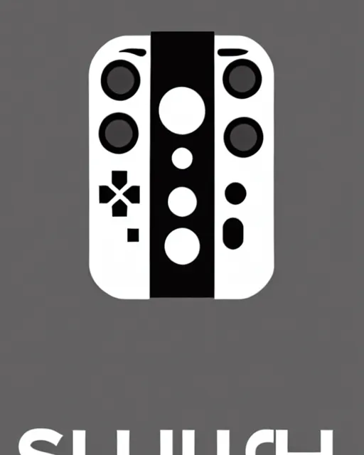 Image similar to minimalist poster of a switch