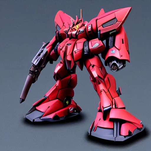 Image similar to sazabi, realistic, metal shaded