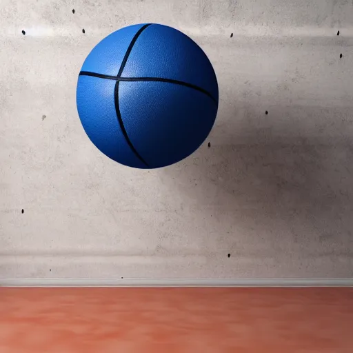 Image similar to studio photo of a floating a leather basketball, hyper realistic, 8 k