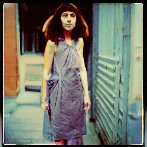 Image similar to Marina Tsvetaeva, 90s polaroid, by Saul Leiter, Jamel Shabazz, Nan Goldin