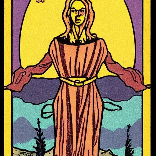 Image similar to alternative tarot card for stimulating active imagination for the purpose of introspection