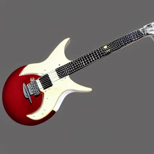 Image similar to a 1 9 6 0 harmony stratotone electric guitar, concept art