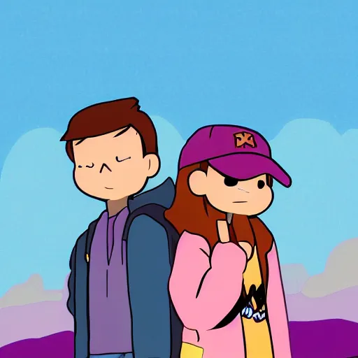 Image similar to mabel and dipper @ from gravity falls