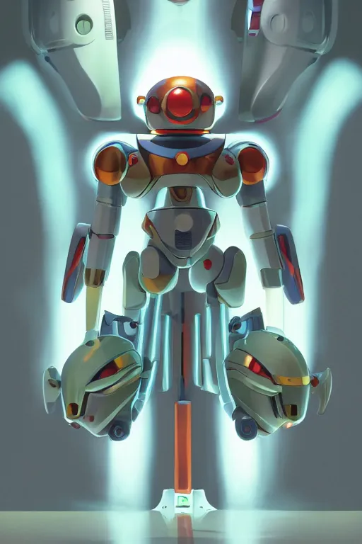 Image similar to metabots medabots medarotto medarot robot minimalist comics helmet mask neon cybereye, behance hd by jesper ejsing, by rhads, makoto shinkai and lois van baarle, ilya kuvshinov, rossdraws global illumination ray tracing hdr radiating a glowing aura