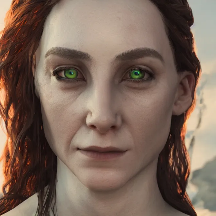 Image similar to female loki, au naturel, hyper detailed, digital art, trending in artstation, cinematic lighting, studio quality, smooth render, unreal engine 5 rendered, octane rendered