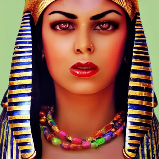 Image similar to Photo of Egyptian Hot Queen Sweating, potrait, Beautiful