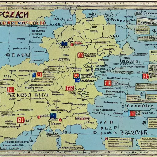 Prompt: detailed map of the Czech republic