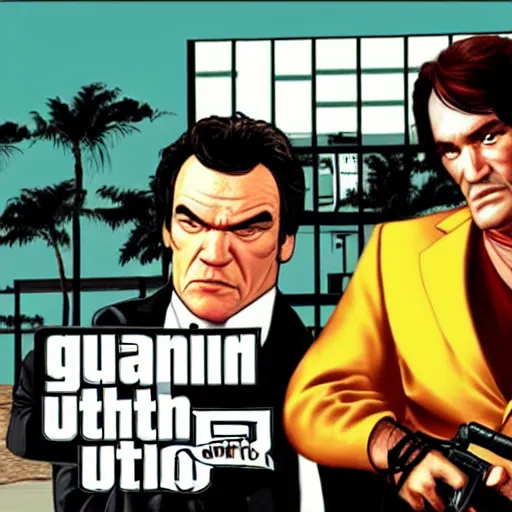 Prompt: quentin tarantino in style of gta