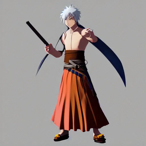 Prompt: “photrealistic 8k render 2d anime character warrior monk, Ufotable, White Fox, Kyoto Animation”