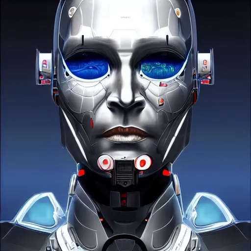 Prompt: Cyborg Putin, futuristic art, digital art, high quality