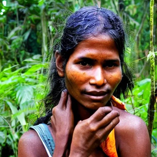 Image similar to sri lankan jungle woman hunter photo