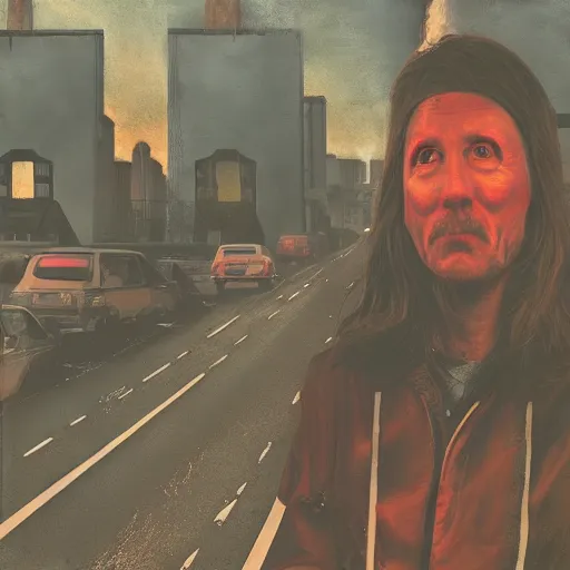 Image similar to selfies people with melting faces took at a nuclear apocalypse, photorealist, 4 k