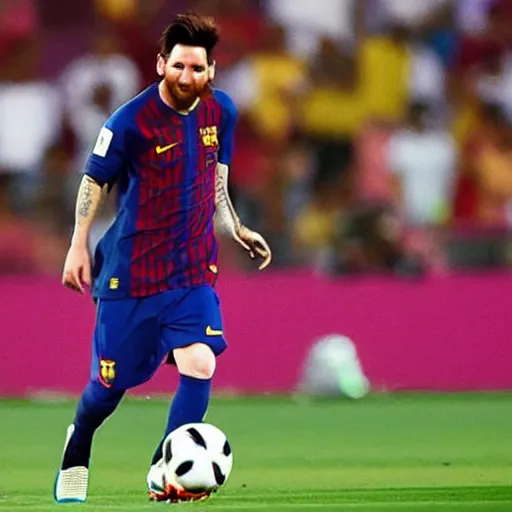 Image similar to messi winning qatar world cup