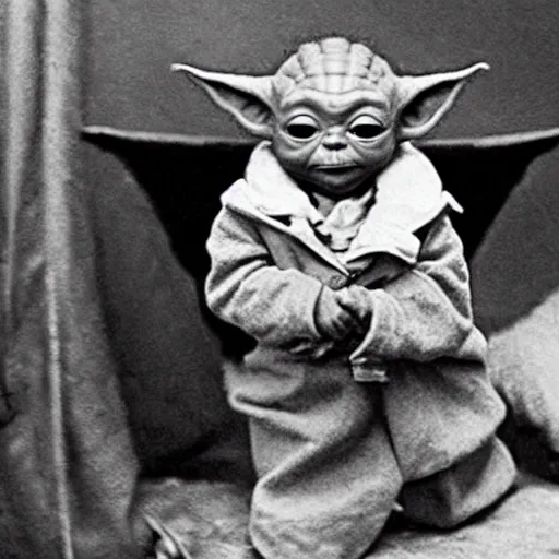 Prompt: photo of baby yoda leading the french revolution