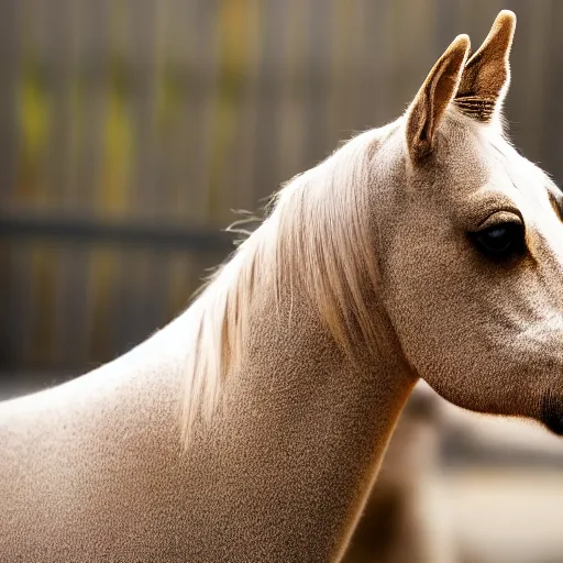 Image similar to photo of a cat-headed horse