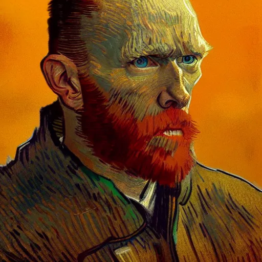 Image similar to van gogh as a jedi, cinematic lighting, highly detailed, concept art, art by wlop and artgerm and greg rutkowski, masterpiece, trending on artstation, 8 k