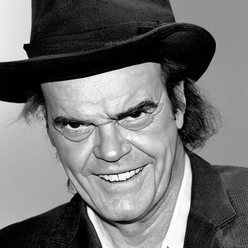 Prompt: jack nicholson, as a simpsons character