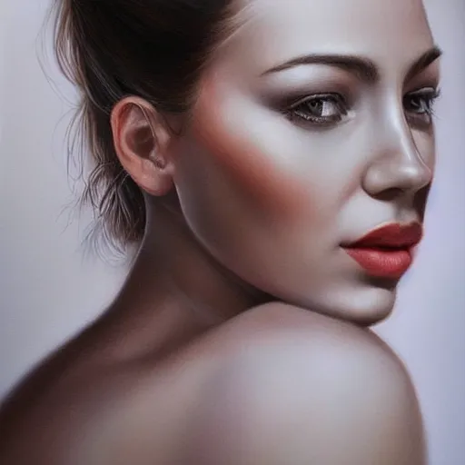 Prompt: ultra realistic portrait of a beautiful woman, so pretty, lovely, stunning look, fantasy, hyperrealism,