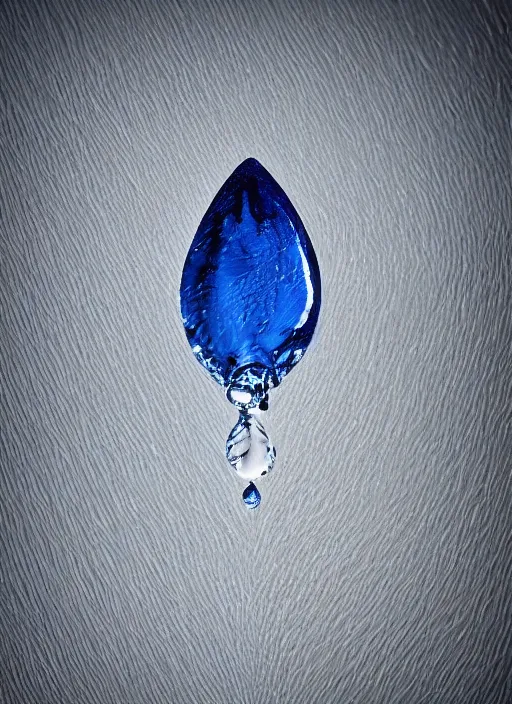 Prompt: portrait of a stunningly beautiful water drop, divided by 0