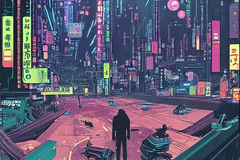 Prompt: 1979 OMNI Magazine Cover of a coastal highway in NEO-TOKYO. In the background is a background wall with a large spewing sewer tunnel. Cyberpunk Akira style by Vincent Di Fate
