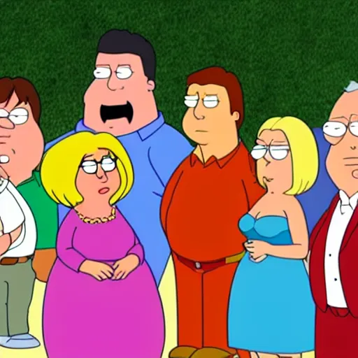 Prompt: family guy characters in real life