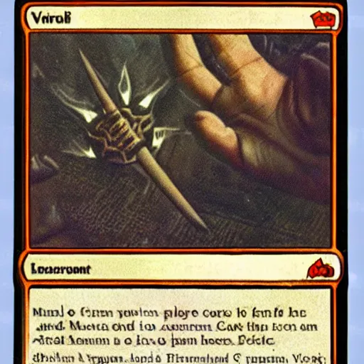 Image similar to valuable first Magic the Gathering card found from 1962