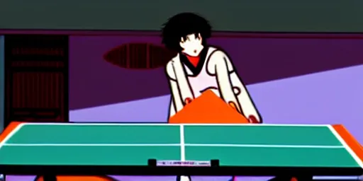 Image similar to girls playing ping pong in california, sprite, vaporwave nostalgia, directed by beat takeshi, visual novel cg, 8 0 s anime vibe, kimagure orange road, maison ikkoku, sketch by osamu tezuka, directed by makoto shinkai and beat takeshi