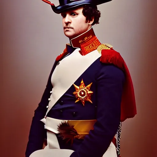 Prompt: napoleon portrait photo by martin schoeller