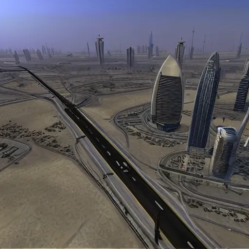 Image similar to gta : dubai, perfect shadow