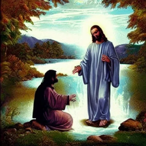 Image similar to Jesus turning water into lean