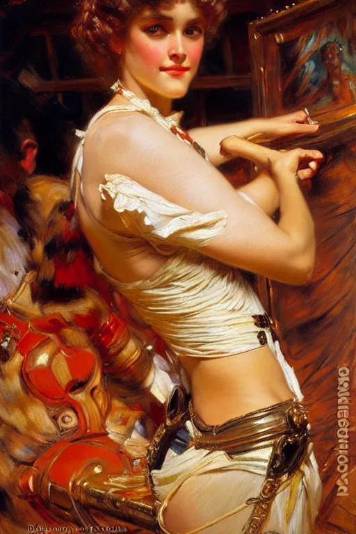 Prompt: highly detailed painting by gaston bussiere, j. c. leyendecker 8 k