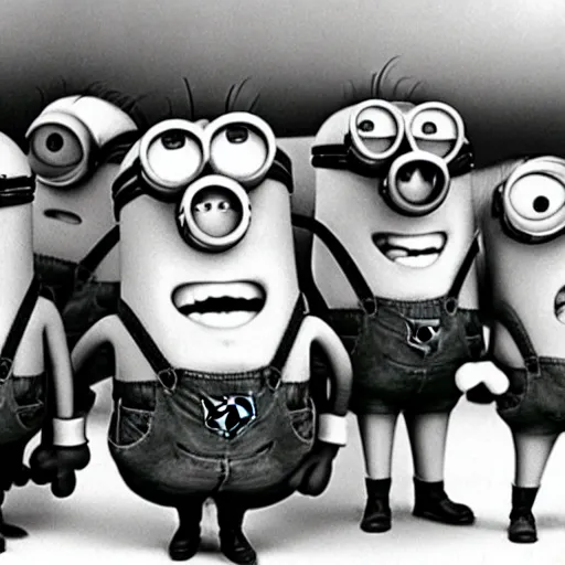 Image similar to minions in 1 9 4 0