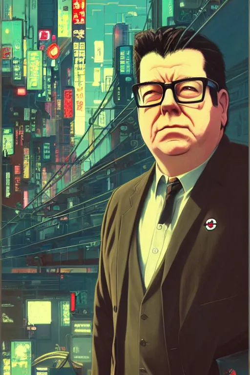 Prompt: atompunk denis coderre | | fine detail!! anime!! realistic shaded lighting!! dark scifi award winning illustration portrait of denis coderre in a baseball expos jersey by ilya kuvshinov katsuhiro otomo ghost - in - the - shell, magali villeneuve, artgerm, jeremy lipkin and michael garmash and rob rey