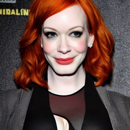 Image similar to christina hendricks three headed monster