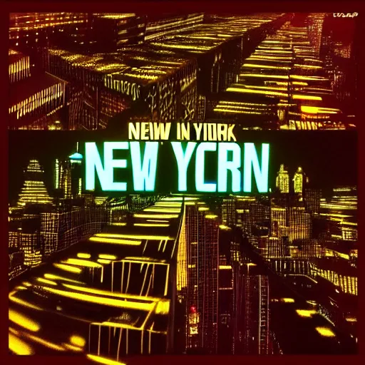 Prompt: “ new york city in the style of tron ”
