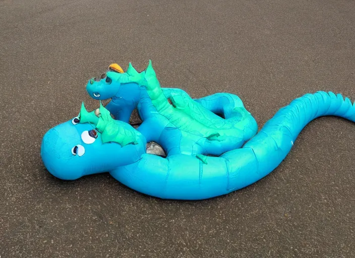 Image similar to Deflated dragon, flattened dragon, punctured dragon