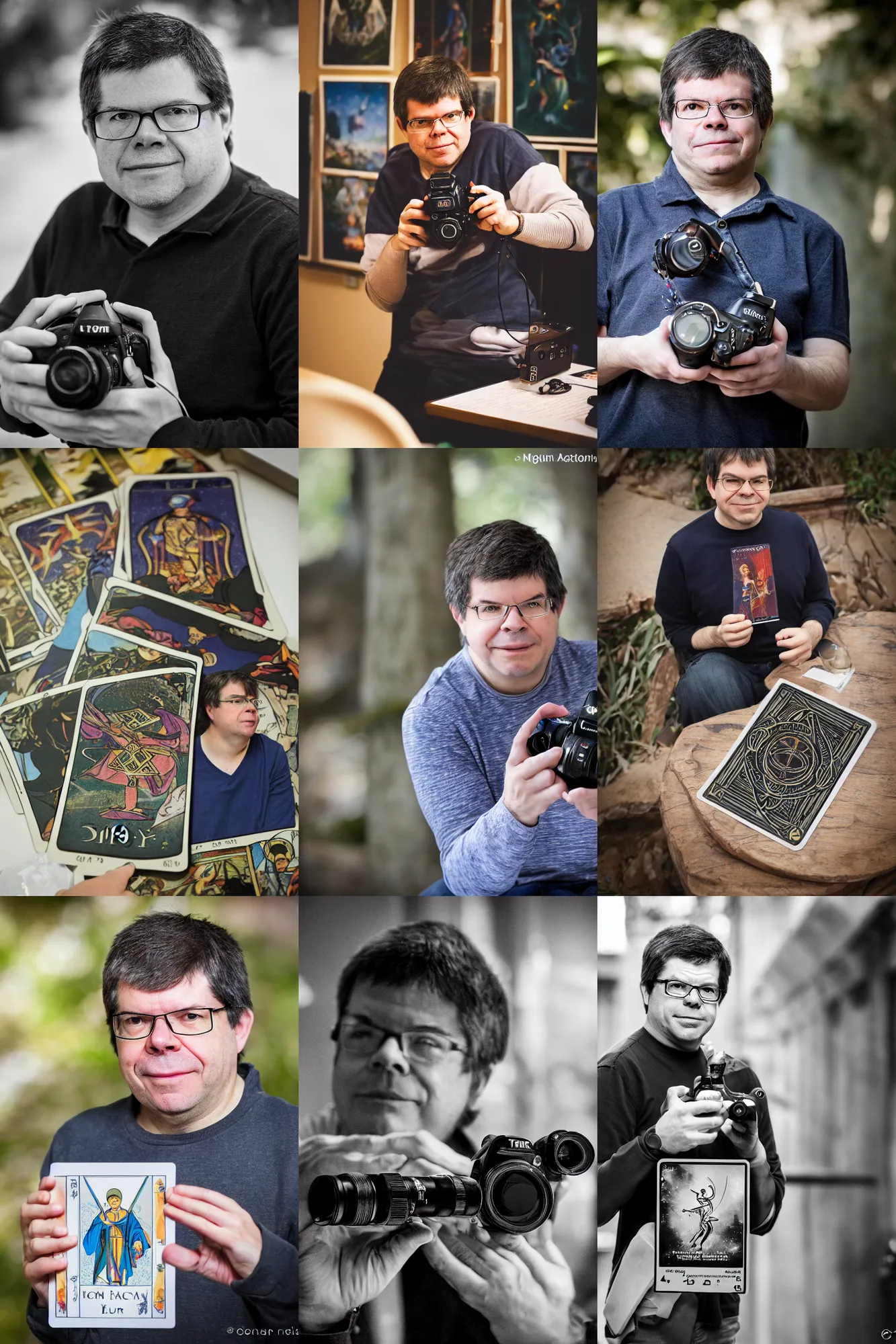 Prompt: dslr photograph yann lecun as tarot card, 8 5 mm f 1. 8