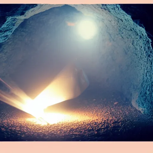 Prompt: closeup studio photograph of a lit match in a dark cave, dramatic lighting, edited in photoshop