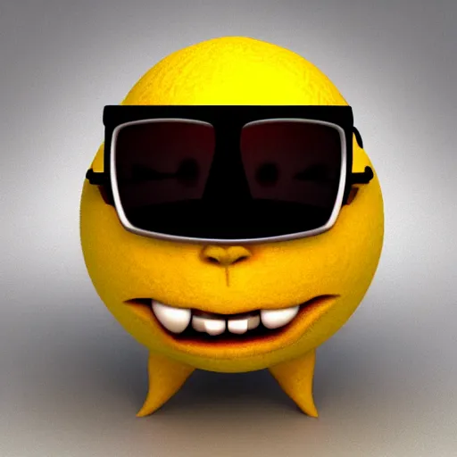 prompthunt: emoji of smile, pixar style, 3d, octane render, hd, no