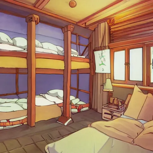 Prompt: bedroom in studio ghibli, anime style