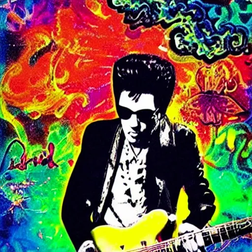 Prompt: “Elvis on acid”