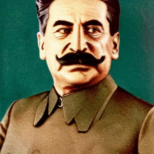 Image similar to portrait photo of stalin, elegant