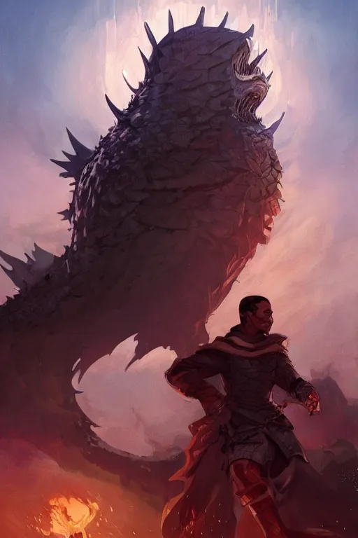 Prompt: obama in game of thrones, by artgerm, tooth wu, dan mumford, beeple, wlop, rossdraws, james jean, marc simonetti, artstation giuseppe dangelico pino and michael garmash and rob rey and greg manchess and huang guangjian and makoto shinkai