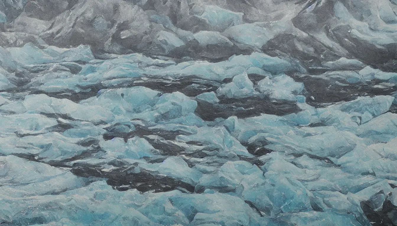 Image similar to iceland, detailed painting