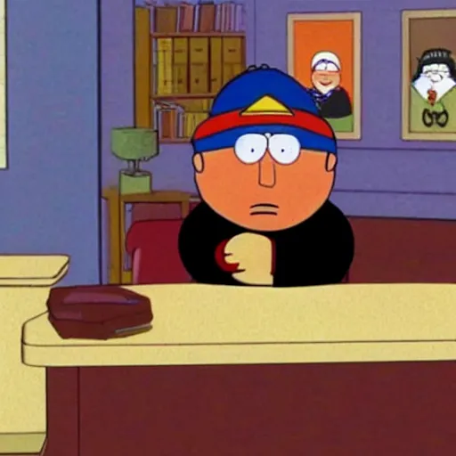 Prompt: eric cartman in seinfeld