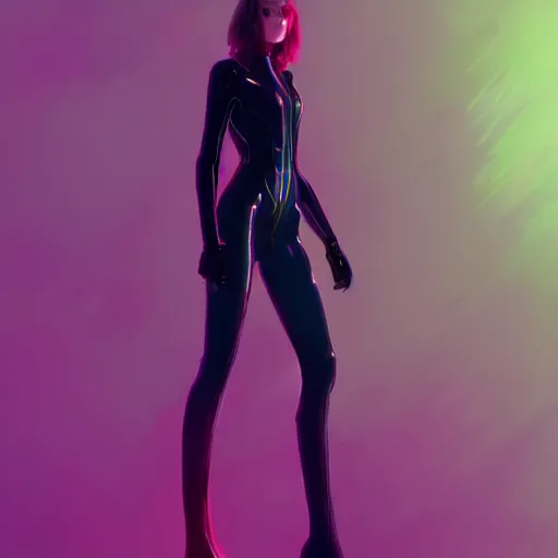 Prompt: long Shot of psychedelic Black widow standing in mysterious chromatic astral temple , stylish, lsd, soft, artstation, cinematic, artwork by WLOP