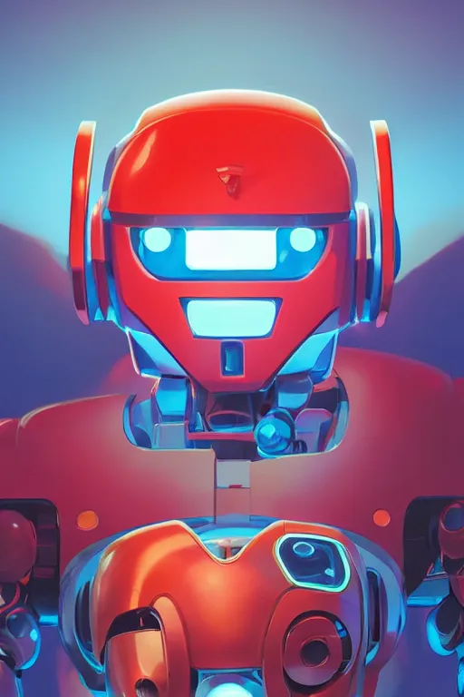 Image similar to metabots medabots medarotto medarot robot minimalist comics helmet mask neon cybereye, behance hd by jesper ejsing, by rhads, makoto shinkai and lois van baarle, ilya kuvshinov, rossdraws global illumination ray tracing hdr radiating a glowing aura